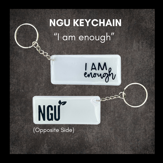 "I AM enough" - Resin Keychain